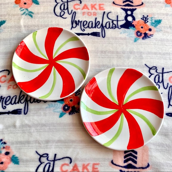 Other - 🎄 Peppermint Candy Decorative Dishes 🎄